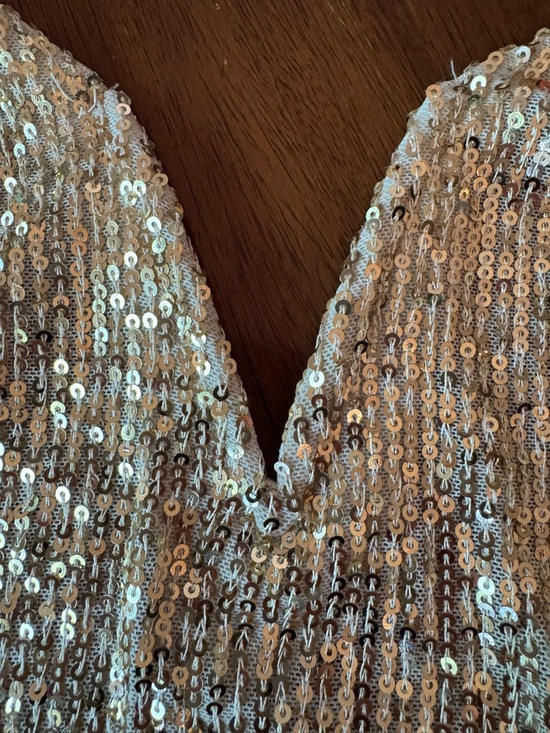 Free People Gold Sequin Bodysuit Thong - Picture 3 of 7